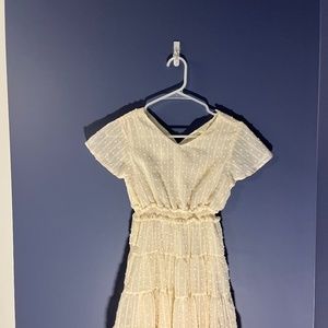 Hayden Girls Smocked Waist Swiss Dot Dress